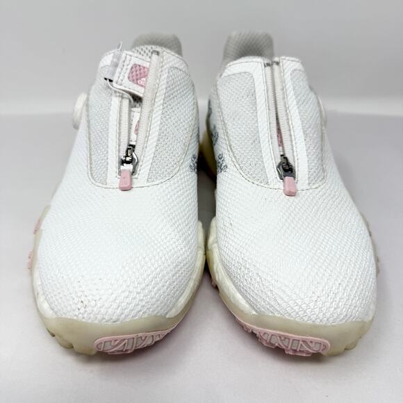 Adidas Codechaos 22 BOA Sneaker Womens 7 White Pink Spikeless Golf Shoes GX3944 - Picture 6 of 8